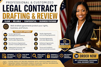draft and review contracts, agreements, ndas and legal documents