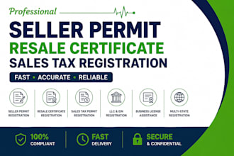 get your seller permit, resale certificate, and sales tax registration
