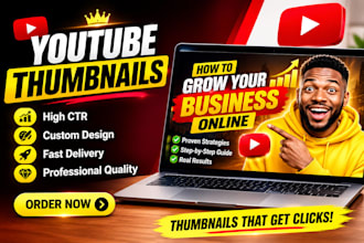 design high CTR youtube thumbnails that get more clicks