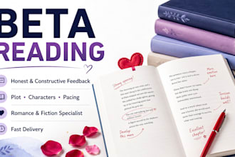beta read your erotic romance or fiction book