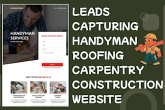 design highly converting handyman roofing carpentry construction website