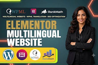 create wordpress multilingual website using wpml and rank math SEO, fix wpml