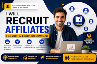 recruit affiliates for your ai ebook on gumroad