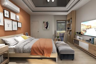 remodel 3d house,bedroom renders,cozy interior,airbnb apartment,furniture layout