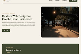 design and build a webflow website