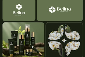design cosmetic product label, logo, perfume, candle label