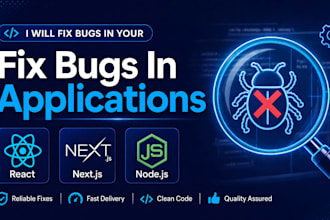 bugs in your react, next js, or node js application