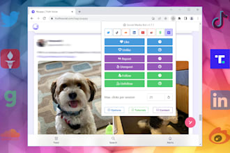 setup social medial bot, twitter bot, tiktok bot, youtube bot, instagram bot