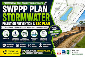 prepare swppp plan, stormwater pollution prevention esc plan compliance