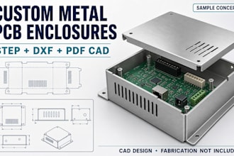 sheet metal pcb enclosure design electronic enclosure cutouts pcb fit iot gadget