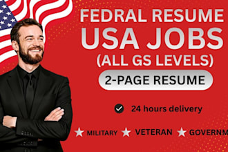 write a professional federal resume for government jobs