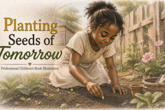 create whimsical watercolor children book illustrations picture book kidsbook
