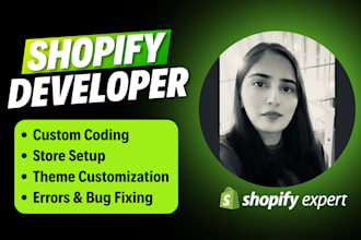 be your shopify developer for custom coding