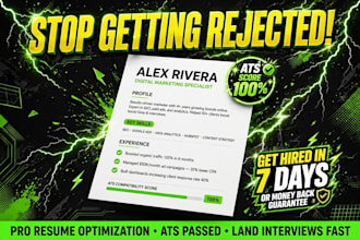 write an ats optimized resume and cover letter that lands your dream job