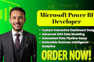 be your power bi developer and expert data analyst