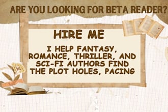 reveal plot holes with professional fiction beta reading and manuscript feedback