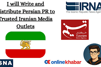write and distribute persian press release to trusted iranian media websites
