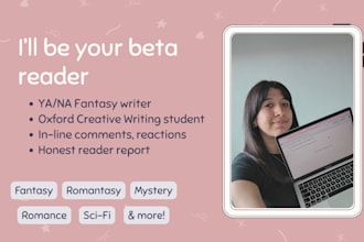 beta read your ya na or adult manuscript