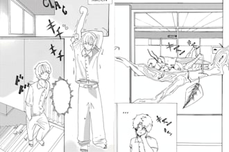 draw a manga page for you