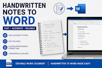 convert handwritten notes into word documents