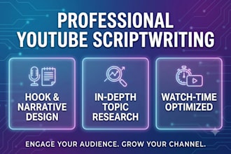 write high retention video essay and documentary scripts for youtube