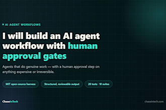 build an ai agent workflow with human approval gates
