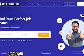 design recruitment website job portal job board hiring staffing agency website