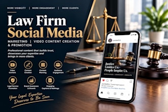 do lawyer law firm social media marketing video content creation promotion