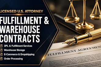 write a custom ecommerce fulfillment agreement