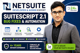 fix netsuite suitescript, workflows, saved searches and errors