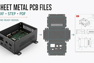 sheet metal enclosure pcb enclosure laser cutting dxf flat pattern dxf k factor