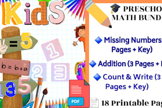 create math worksheets for kids