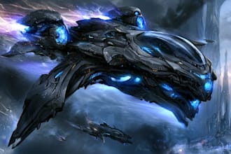 make a hard model surface sci fi , spaceships