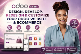 design, develop, redesign, and customize your odoo ecommerce website
