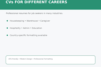 write professional resume, CV and business report