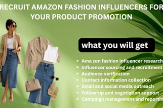 recruit amazon fashion influencers for your product promotion