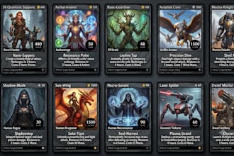 design custom trading cards, tcg cards and card game templates