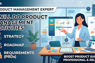 product management professional activities including, strategy, roadmap, planing