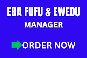 create authentic eba fufu and ewedu recipes and food content