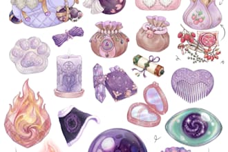 draw custom items and props for your game,dnd,rpg,fantasy