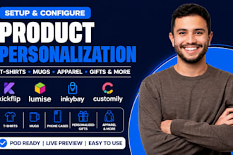 setup kickflip lumise inkybay customily personalization products tshirt mug pod