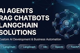 develop ai agents, rag chatbots, and langchain solutions