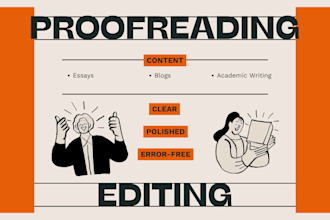 proofread and edit your article, essay, or blog