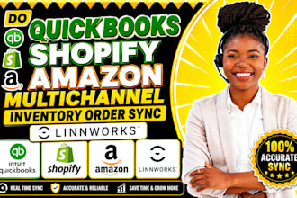 fix quickbooks shopify amazon multichannel inventory order sync linnworks