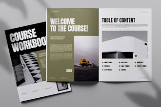 design canva webinar workbook, virtual event guide, ebook and lead magnet