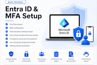 configure microsoft entra id, hybrid identity, sso and mfa