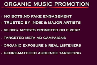 do organic music promotion for real audience growth