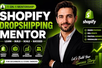 be shopify coach dropshipping coach 1 on 1 shopify mentor ecommerce consultant