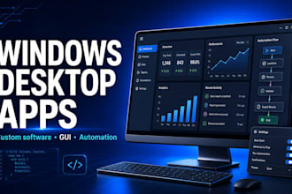 develop custom windows desktop software or pc application
