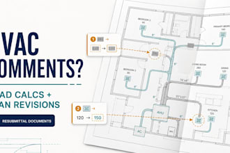resolve hvac plan check comments and update manual j calculations